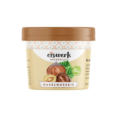Bio Haselnuss-Eis im Becher