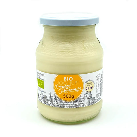Bio Fruchtjoghurt Orange-Maracuja 500g