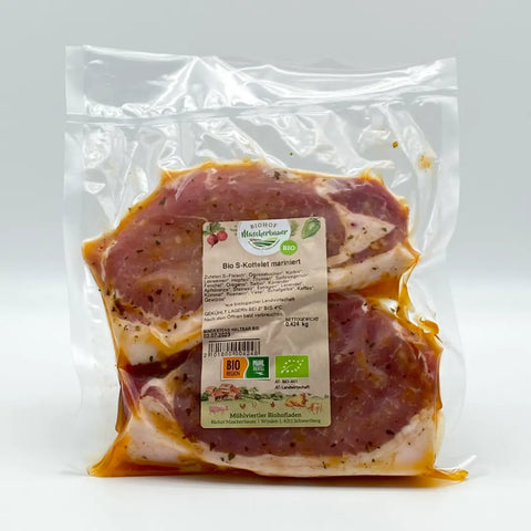 Bio Grill-Kotelett vom Freilandschwein mariniert - 2 Stück