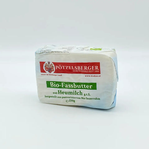 Bio Heumilch Fassbutter aus Sauerrahm 250g