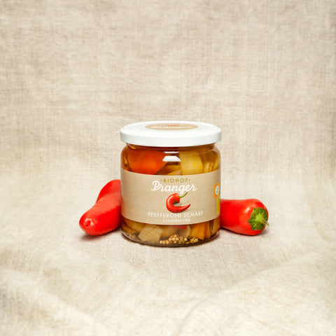 Bio Pfefferoni scharf - in Stücken 380g