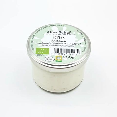 Bio Topfenaufstrich Knoblauch 200g