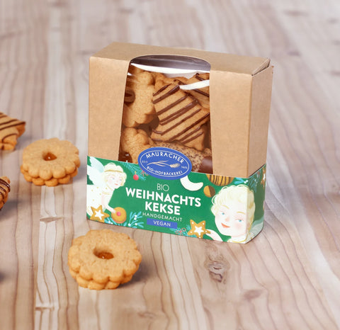 Vegane Weihnachtskekse gemischt